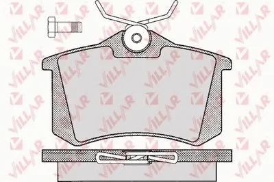 Комплект тормозных колодок, дисковый тормоз VILLAR купить