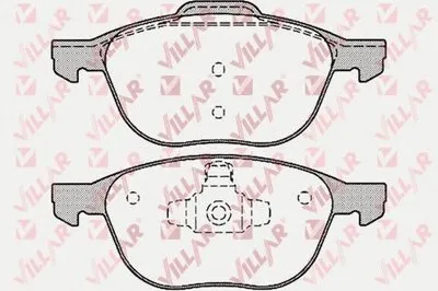 Комплект тормозных колодок, дисковый тормоз VILLAR купить