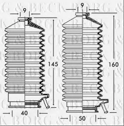 Пыльник, рулевое управление BORG & BECK купить