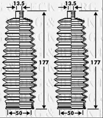 Пыльник, рулевое управление BORG & BECK купить