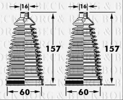 Пыльник, рулевое управление BORG & BECK купить