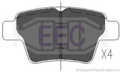 Комплект тормозных колодок, дисковый тормоз EEC купить