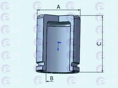 Поршень, корпус скобы тормоза ERT купить