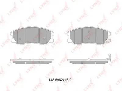 Комплект тормозных колодок, дисковый тормоз LYNXauto купить