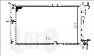 Радиатор, охлаждение двигателя LORO купить