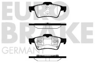 Комплект тормозных колодок, дисковый тормоз EUROBRAKE купить