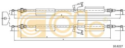Трос, стояночная тормозная система COFLE купить