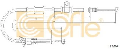 Трос, стояночная тормозная система COFLE купить