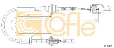 Тросик сцепления COFLE купить