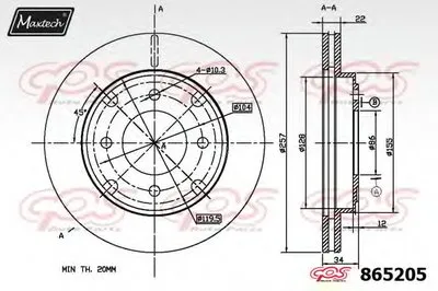 Тормозной диск R+ (Regular Plus) MAXTECH купить
