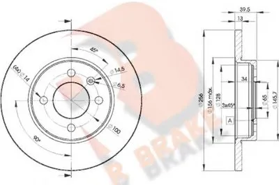 Тормозной диск R BRAKE купить