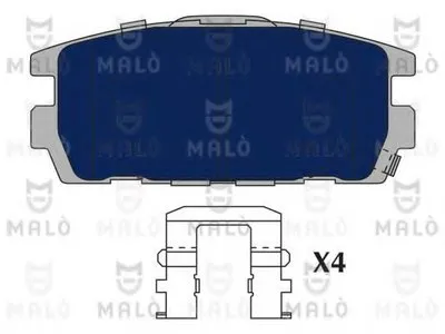 Комплект тормозных колодок, дисковый тормоз MALÒ купить