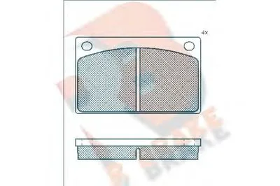Комплект тормозных колодок, дисковый тормоз R BRAKE купить