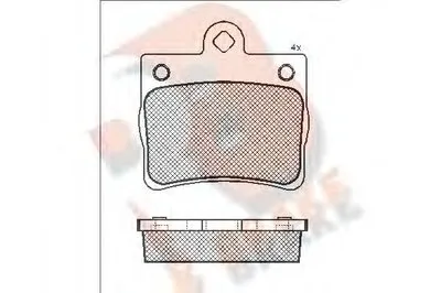 Комплект тормозных колодок, дисковый тормоз R BRAKE купить