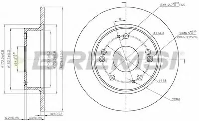 Тормозной диск BREMSI купить