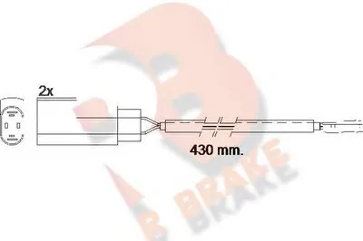 Сигнализатор, износ тормозных колодок R BRAKE купить