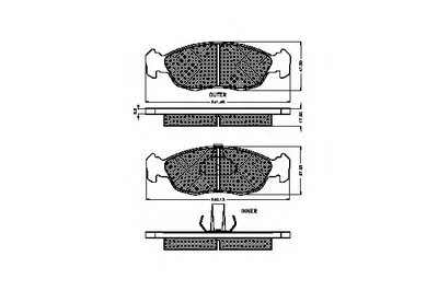 Комплект тормозных колодок, дисковый тормоз SPIDAN купить