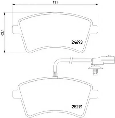 Комплект тормозных колодок, дисковый тормоз HELLA купить