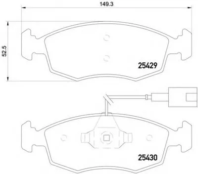 Комплект тормозных колодок, дисковый тормоз HELLA купить