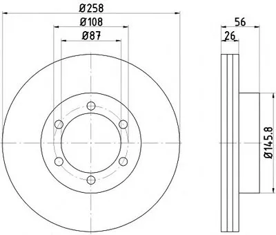 Тормозной диск HELLA купить