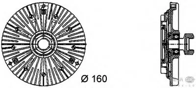 Сцепление, вентилятор радиатора BEHR HELLA SERVICE HELLA купить