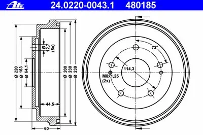 Тормозной барабан ATE купить