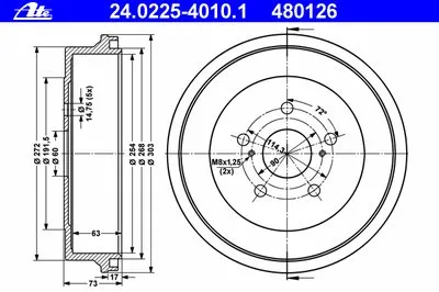 Тормозной барабан ATE купить