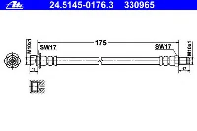 Тормозной шланг ATE купить