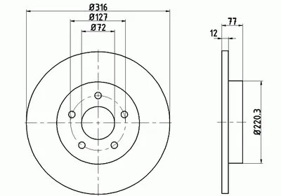 Тормозной диск TEXTAR купить