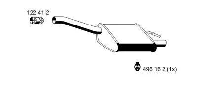 Глушитель выхлопных газов конечный ERNST купить