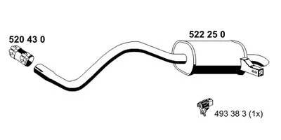 Глушитель выхлопных газов конечный ERNST купить