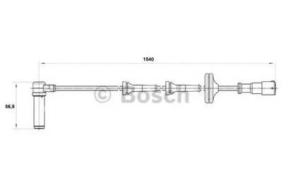 Датчик, частота вращения колеса BOSCH купить