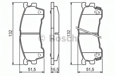 Комплект тормозных колодок, дисковый тормоз BOSCH купить