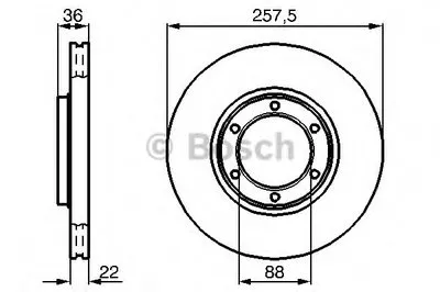 Тормозной диск BOSCH купить