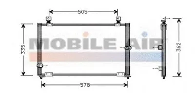 Конденсатор, кондиционер VAN WEZEL купить