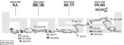 Система выпуска ОГ BOSAL купить