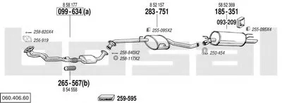 Система выпуска ОГ BOSAL купить
