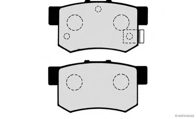 Комплект тормозных колодок, дисковый тормоз HERTH+BUSS JAKOPARTS купить