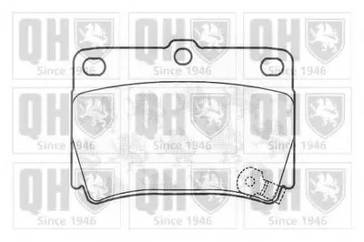 Комплект тормозных колодок, дисковый тормоз QUINTON HAZELL купить