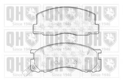 Комплект тормозных колодок, дисковый тормоз QUINTON HAZELL купить