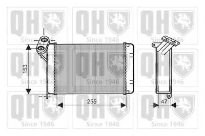 Теплообменник, отопление салона QUINTON HAZELL купить