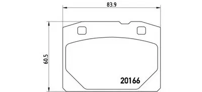 Комплект тормозных колодок, дисковый тормоз BREMBO купить