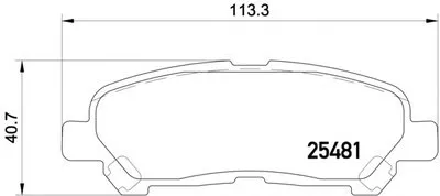Комплект тормозных колодок, дисковый тормоз MINTEX купить
