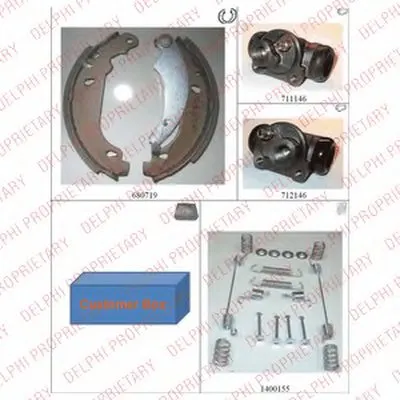 Комплект тормозных колодок DELPHI купить