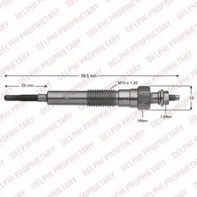 Свеча накаливания DELPHI купить