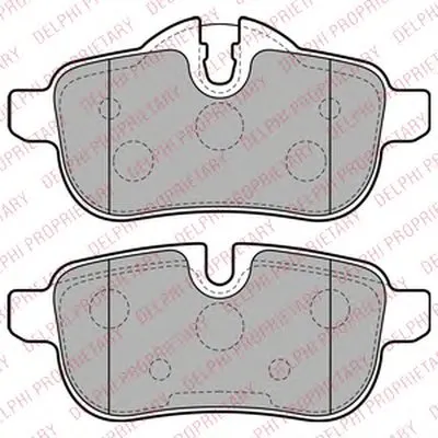 Комплект тормозных колодок, дисковый тормоз DELPHI купить