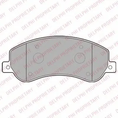 Комплект тормозных колодок, дисковый тормоз DELPHI купить
