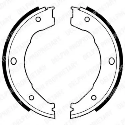 Комплект тормозных колодок, стояночная тормозная система DELPHI купить