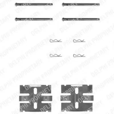 Комплектующие, колодки дискового тормоза DELPHI купить