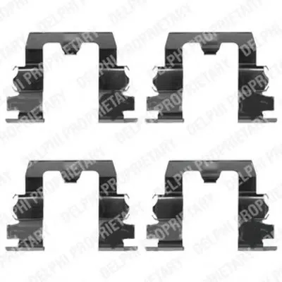 Комплектующие, колодки дискового тормоза DELPHI купить